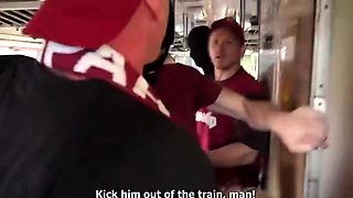 Czech Gang Bang In Bus