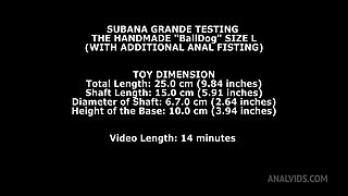 Subana Grande Testing The Handmade Balldog Size L (With Additional