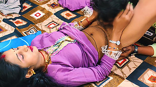 Step Sister and step Brother shared bed and Hard Rough Fuck, full Hindi Audio