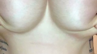 Great Big Boobs On Masturbating Redhead