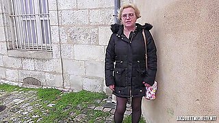 French Old Slut Finally Gets Fucked By Two Young Hungs