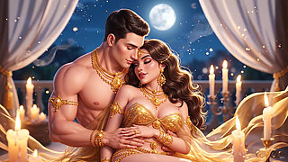 White Saree Mein Desi Wife Ki Soft Romantic Night - Husband Ke Saath Full Body Embrace Aur Intense Kissing