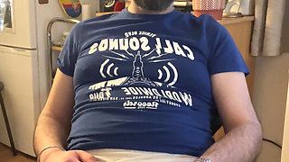 Lextalon Sitting At Desk Jerks Off With White Shorts - Then Strips And Cums