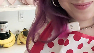 POV - Roommates Kitchen “creampie My Tight Pussy”