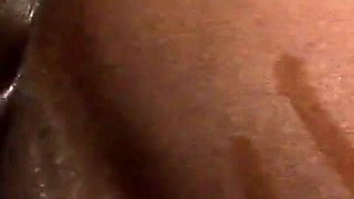 Sexy ebony fucked hard by a BBC dude on the couch