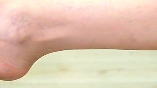 Slow Tease in Black Heels Andsheer Stockings - Footplay and Soft Seduction