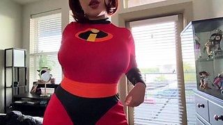 Redhead perfect ass masturbation show with toys on webcam