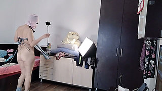 Amateur Wife Has Fun Trying on Clothes That She Cuts
