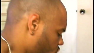 Ebony nurse Caramel gives point of view blowjob before getting fucked