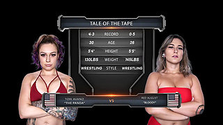 Red August Vs Tori Avano Female Wrestling