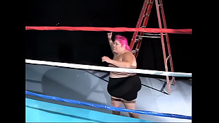 Crazy Wrestling Between Huge Fat Bitches