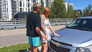 My Car Broke Down. a Stranger Fixed It in Exchange for a Blowjob and Sex.