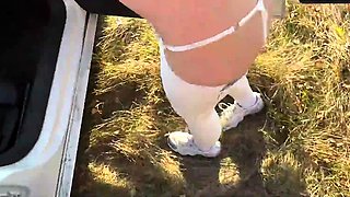 Hottest inexperienced duo in public pounds like pornostars,