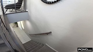 French Maid Uses Her Mouth And Cunt To Clean Up Cock