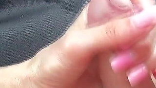 Sexy Barbie Gives a Selfie Blowjob in the Car and Gets Cum in Her Mouth