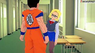 Android 18 likes that Videl watches her fuck Gohan - DragonBall Zex Series