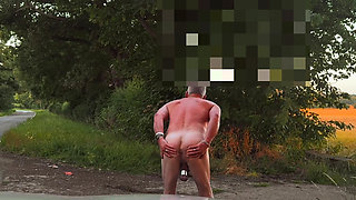Showing off my tan naked in public