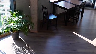 Horny wife cheats with her lover and talks to her husband
