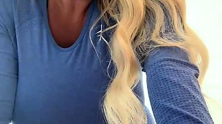 Two big tit blonde babes fucking a big