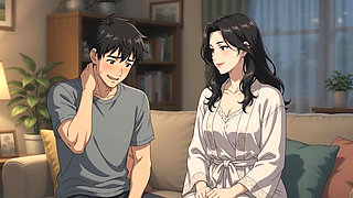 Dad's new girlfriend catches the stepson peeping and turns it into a lesson