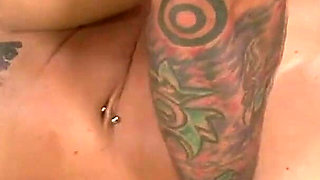 Charley titjobs and gets her pierced pussy ripped out