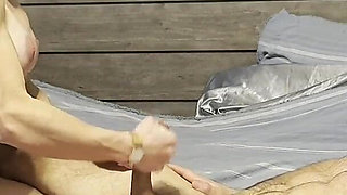 Muscle Stepmommy Handjob
