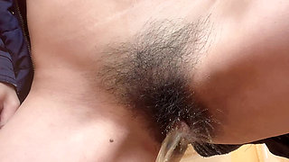 Hana at Kitchen Cooking Then She Need Go to Pee on Toilet