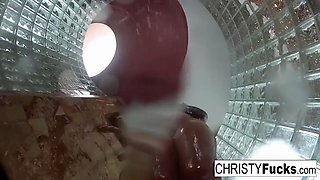 Shower BTS Fun With Christy & Dahlia