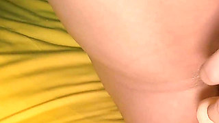 Nasty MILF with Massive Tits Riding Dildo in Stockings