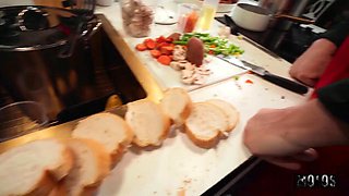 Scarlett Pages Kitchen Pounding by Scott Trainor After Cooking Show