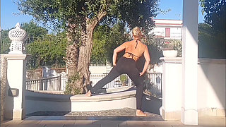 Selena's Outdoor Yoga and Sex