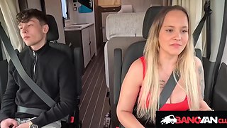 Czech Milf With A Big Boobs Pulls A Guy Into The Van And Rides His Cock