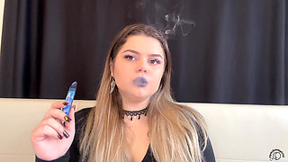 Worship My Smoke: BBW Goddess Puffs Cig & Vape