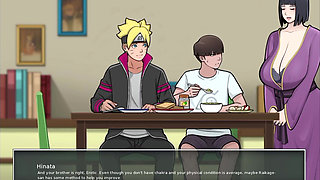 Konoha MILFs Part 36 - My Stepmother Hinata Gives Me a Handjob While I Suck on Her Big Tits - by Eroticgamesnc