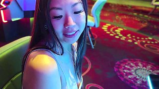 Cheating Asian Babe Squirts Everywhere During Intense