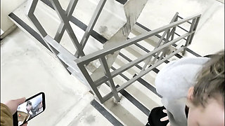 Risky Hotel Sex in Window, Elevator and in the Hallway