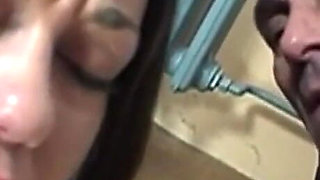 Young Housewife with Perfect Body Cumshot on Pussy by Big Cock