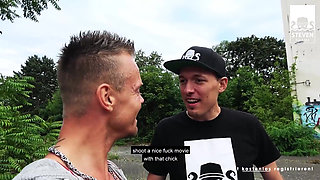 Hot outdoor fuck date with tattooed cum slut Harleen! StevenShame