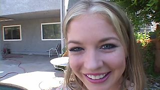 Hot blonde takes two massive BBCs in double anal and pussy