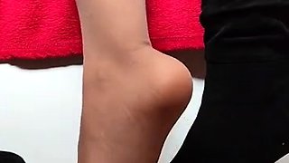 Linsey Dawn solo foot fetish