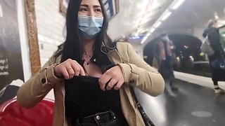 French Threesome Outdoor BJ - Blowjob