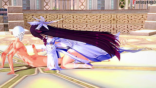Columbina Blowjob - Genshin Impact