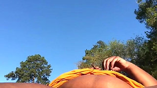 In the Middle of the Parking Flashing My Hairy Pussy