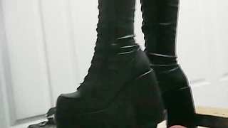 Demonia Over Knee Boots