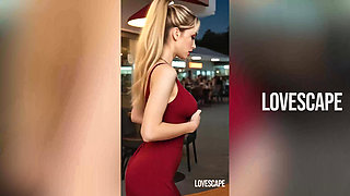 Innocent Date with Blonde Ends in Leash & Crawling Humiliation