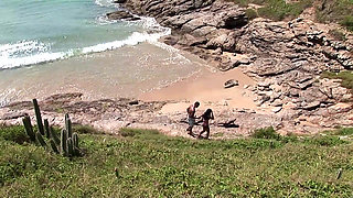 Fuck my latin pussy on beach