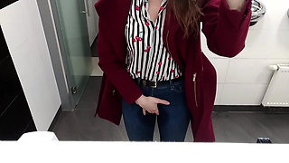 Public Shopping in Wet Jeans, Squirt X3