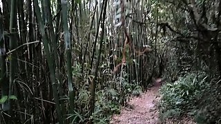 Public Forest Walk, Masturbating and Naked on Webcam