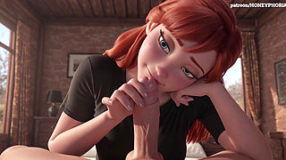 Anna is going to introduce us to her favorite "toy" Frozen 3D porn animation