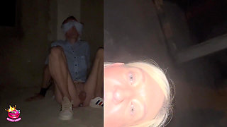 Left Alone Bound Blindfolded Naked and Exposed